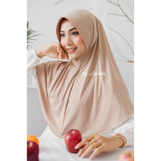 𝐁𝐘 𝐀𝐃𝐈𝐍𝐃𝐀 Bergo Hamidah Bergo Jersey Menutup Dada / Hijab Instan Pet