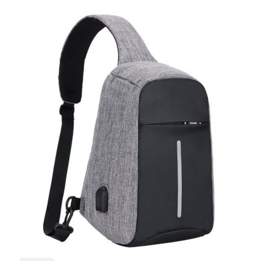 Tas Slempang Anti Maling USB Charger Smart Sling Bag TR002