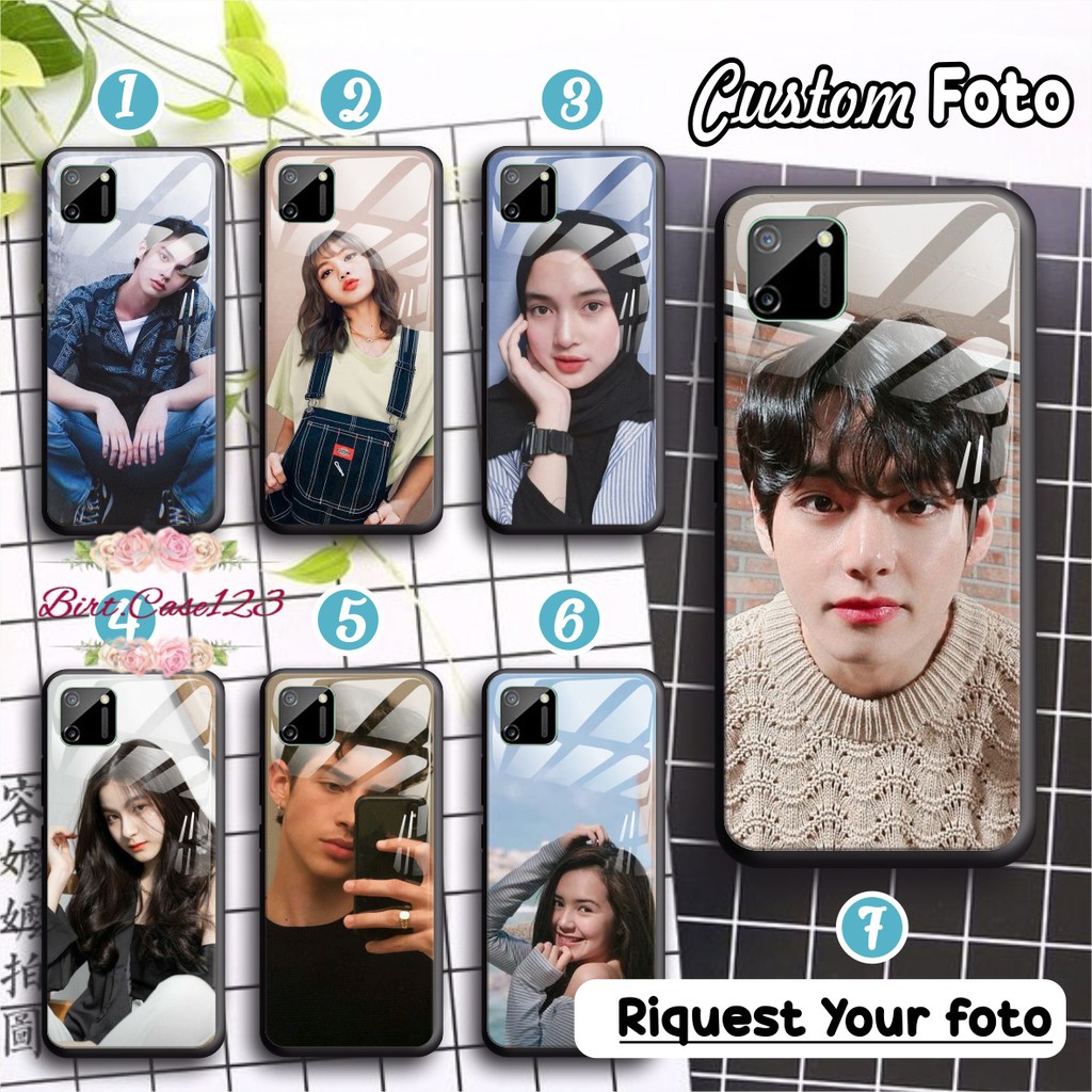 CUSTOM SOFTCASE BACK CASE GLASS KACA CUSTOM OPPO VIVO XIAOMI SAMSUNG REALME IPHONE ALL TYPE BC5709