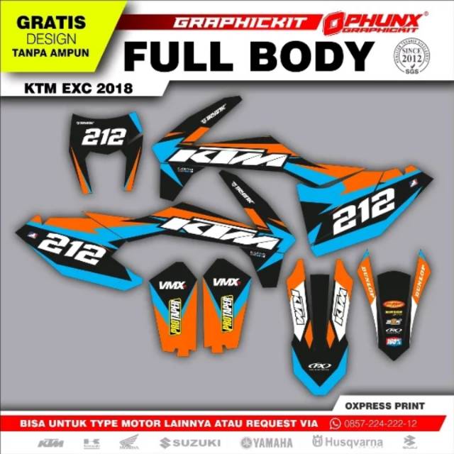 stiker decal KTM full body custum