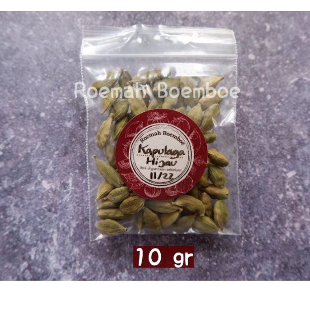 

Kapulaga Hijau/ Kapulaga India / Cardamom -10 gram