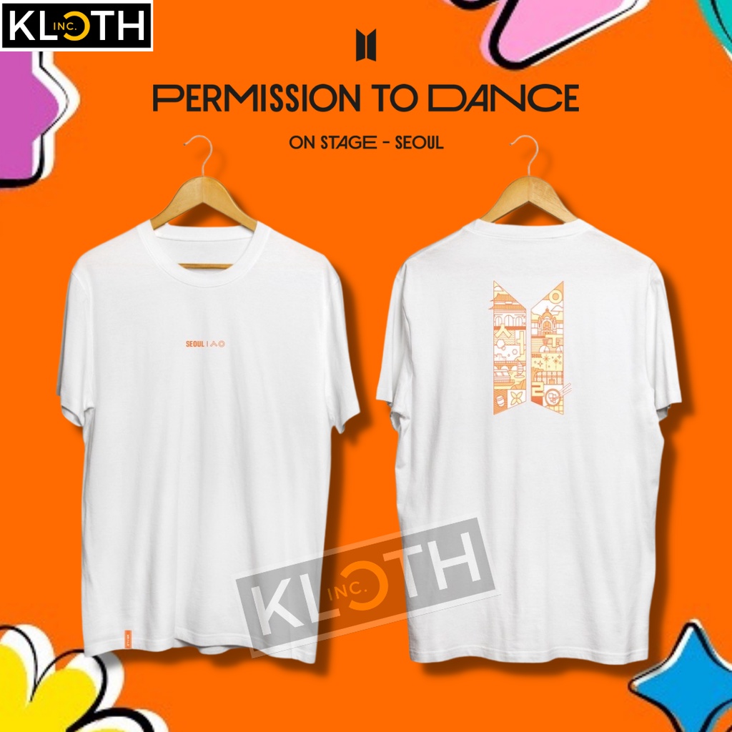 [PTD] Kaos BTS Permission To Dance On Stage Seoul Concert Cotton 24s Premium Bisa Upgrade Lengan Panjang