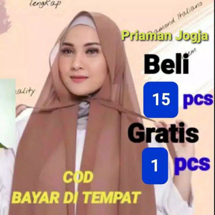 Pashmina Tali 180x75 Diamond Ceruty Pasmina Tali Pastan Murah Grosir Jogja Promo