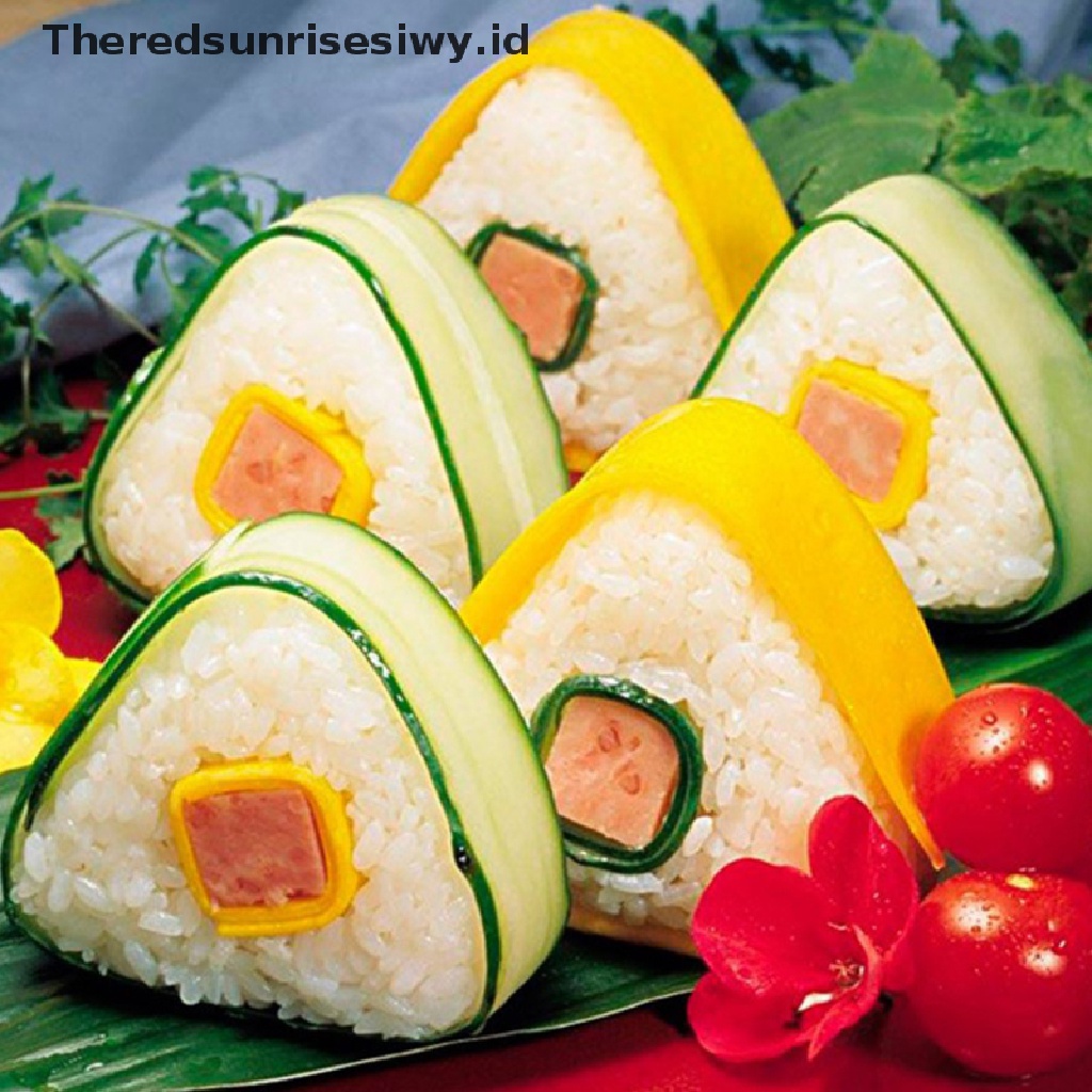 # Alat Rumah Tangga # Cetakan Pembuat Sushi Onigiri Nasi Bento 3D Bahan Plastik Untuk Dapur