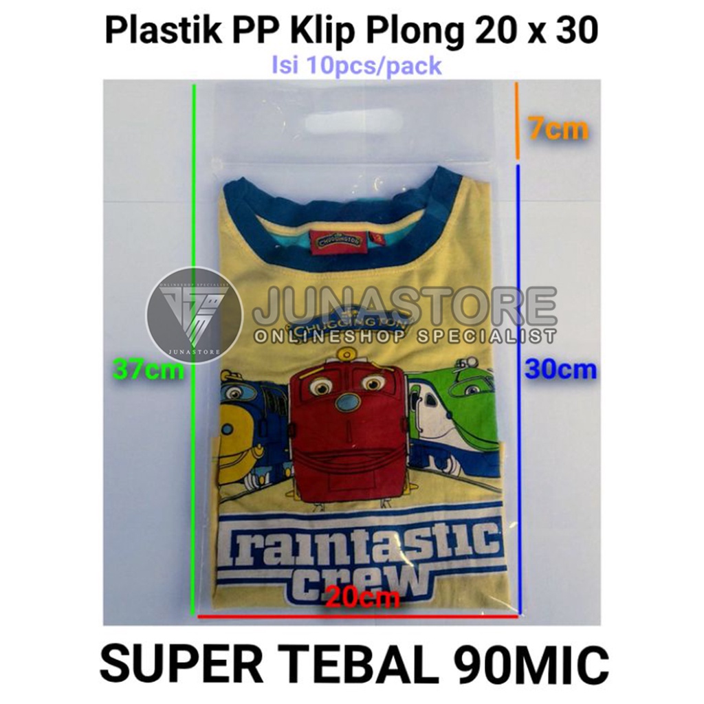 

Plastik PP klip plong 20 X 30 tebal 90mic