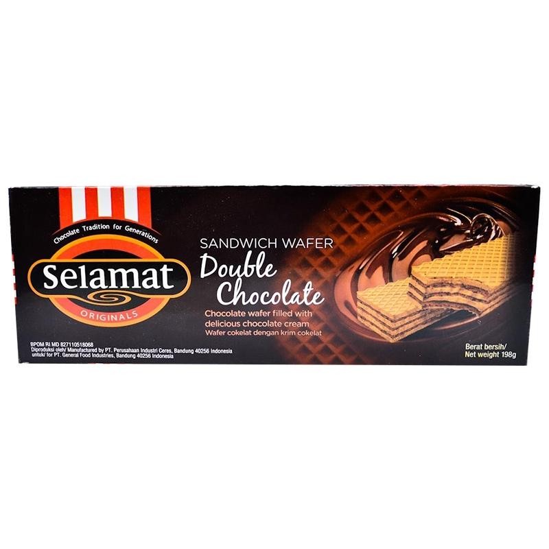 

Selamat Sandwich Wafer Double Chocolate 198g ACCJKT