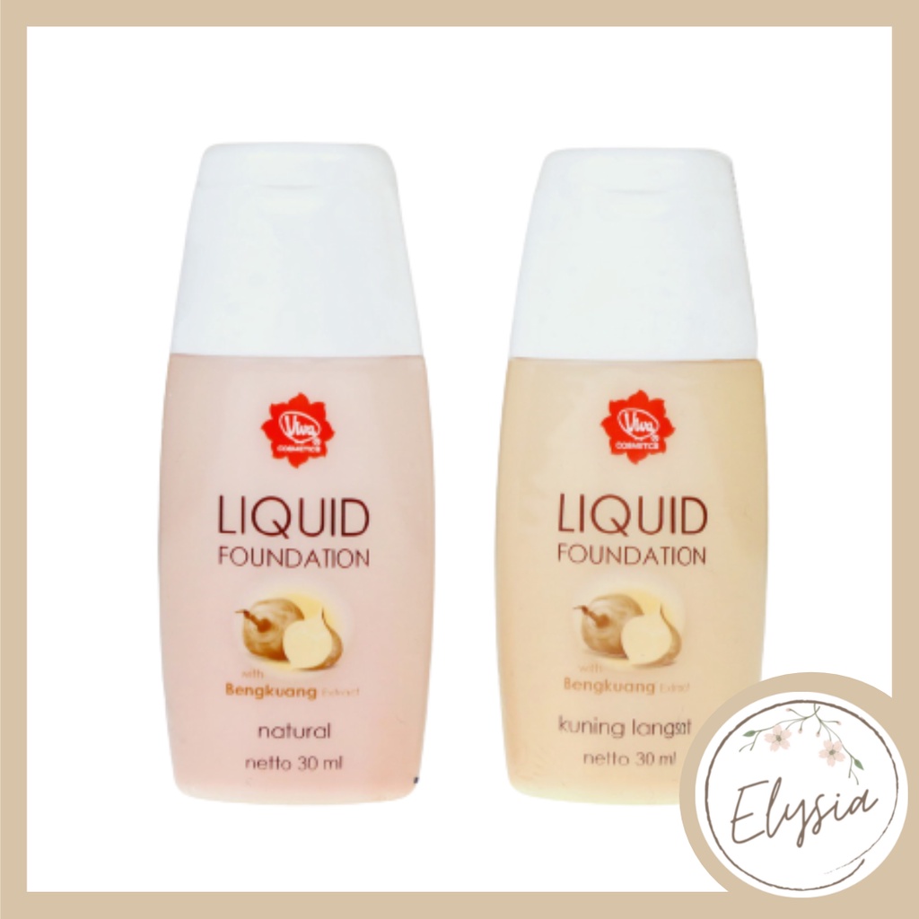 Viva Liquid Foundation With Bengkuang Ekstrak 30 ml