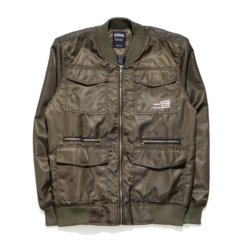 JACKET BOMBER 7373 GREEN ARMY | CAMO WARROKE