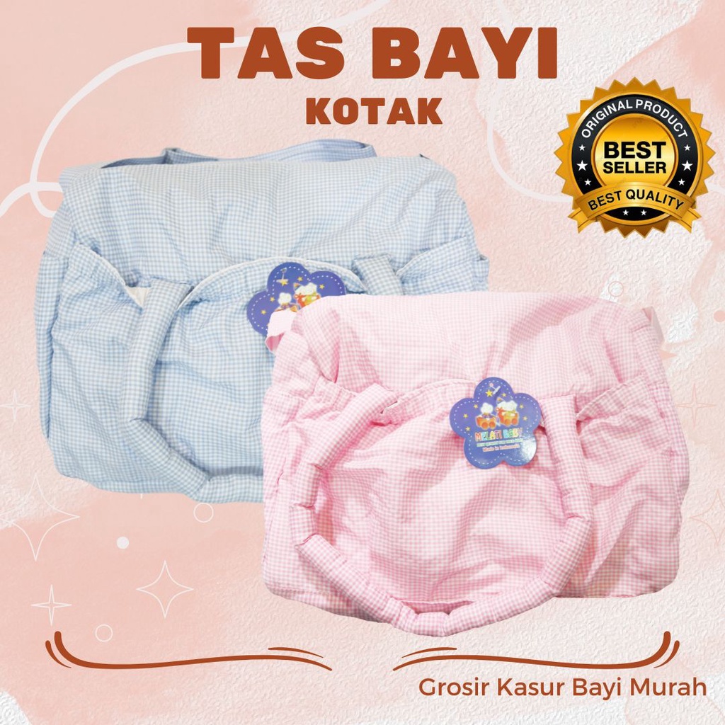 Tas Bayi Motif Kotak Murah Selempang Waterproof Anti Air Ukuran Sedang Bagus Lucu Bisa COD