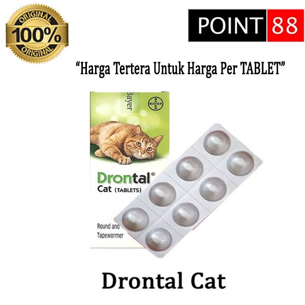 DRONTAL CAT Obat Cacing Untuk Kucing 1 Tablet