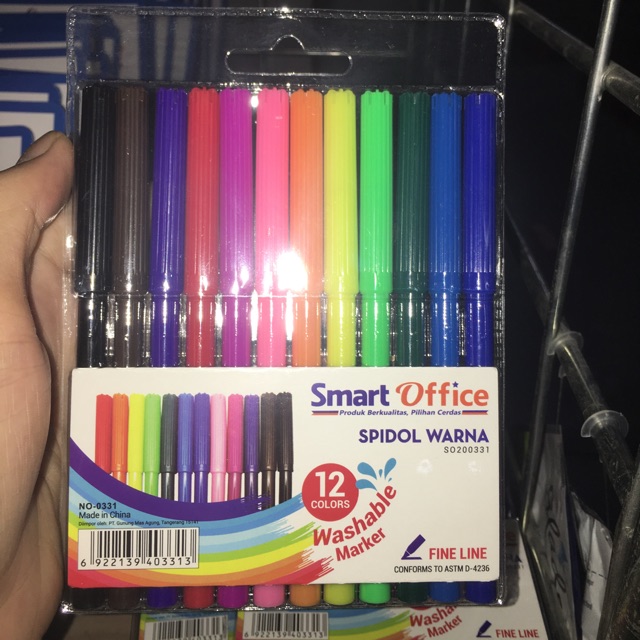 

Smart office spidol warna isi 12 pcs