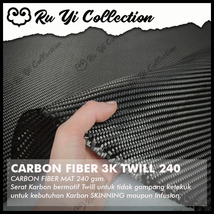 Carbon Fiber Fabric 3k Twill 240