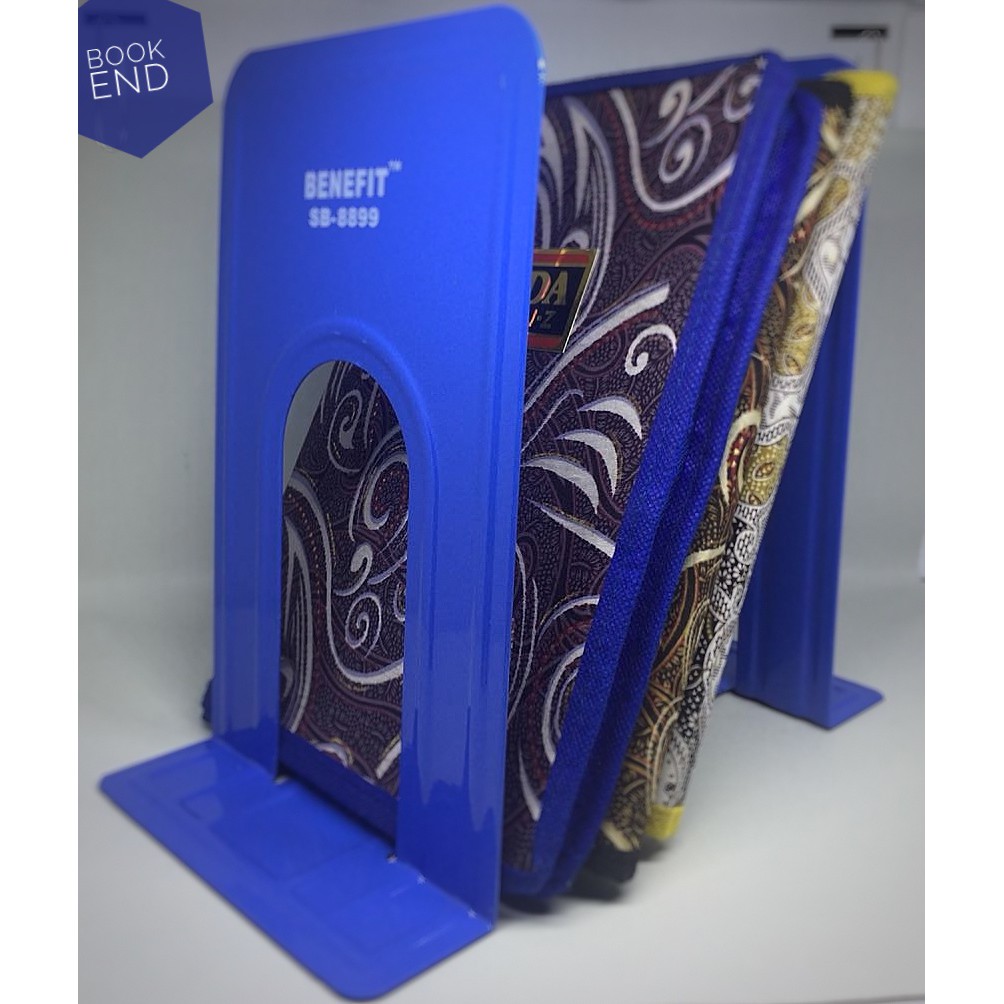 

HJK PEMBATAS BUKU BESI BOOK END BENEFIT SB 8899 9 INCH BOOK MAGAZINE HOLDER SEPASANG