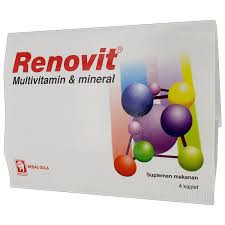 RENOVIT STRIP 4 TABLET MULTIVITAMIN MINERAL DAYA TAHAN TUBUH