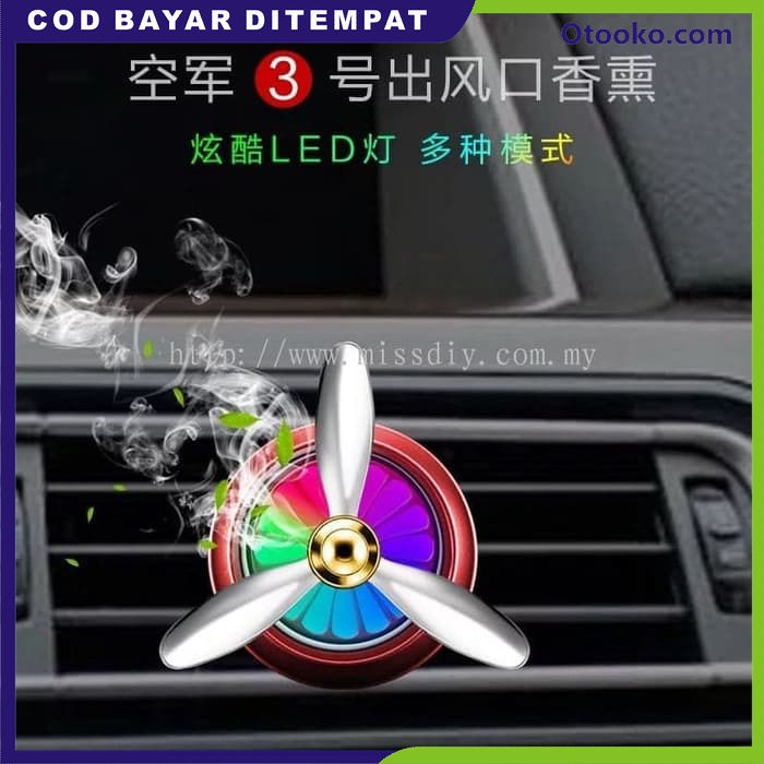 Parfum Mobil Car Air Force Vent Clip Kipas Baling Jet Pesawat Pewangi