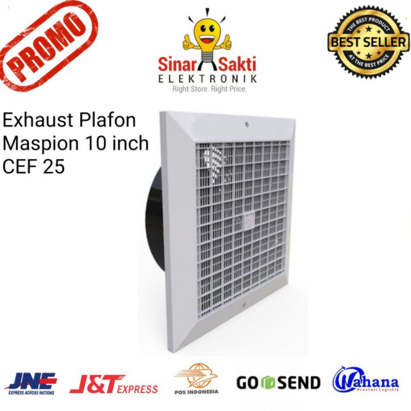 Maspion Exhaust Fan Plafon 10&quot; 10 inch Kipas Ceiling CEF 25 CEF-25 CEF25