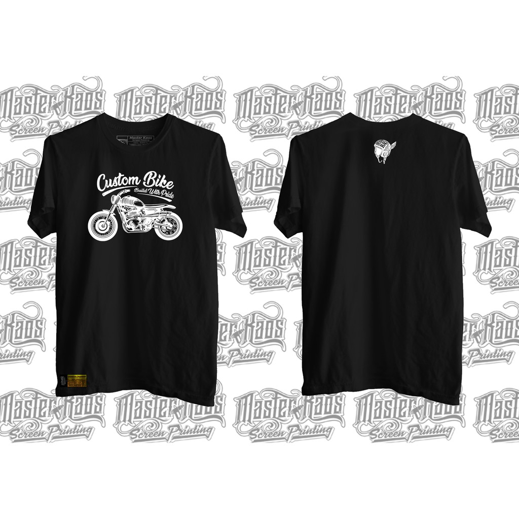 Kaos Motor Custom Bike Distro Pria Original Japstyle Racing Vintage Lengan Pendek Murah Keren
