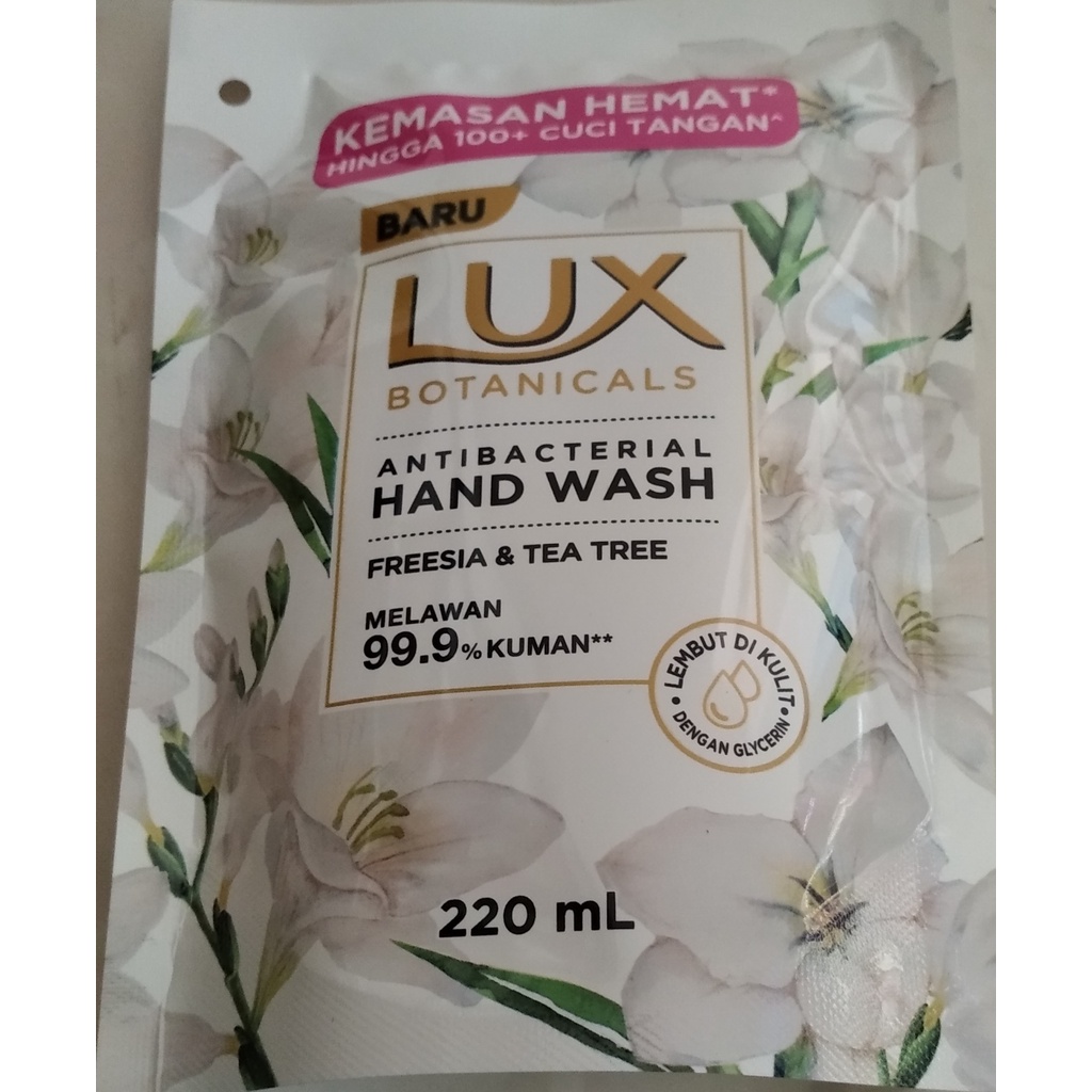 LUX HAND WASH FREESIA &amp; TEA TREE 220ML