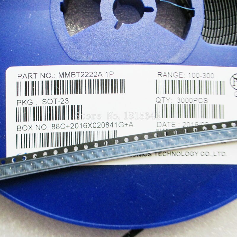 100PCS/LOT New MMBT2222A 1P 2N2222 MMBT2222 0.6A/40V NPN switching transistor SOT-23 Triode