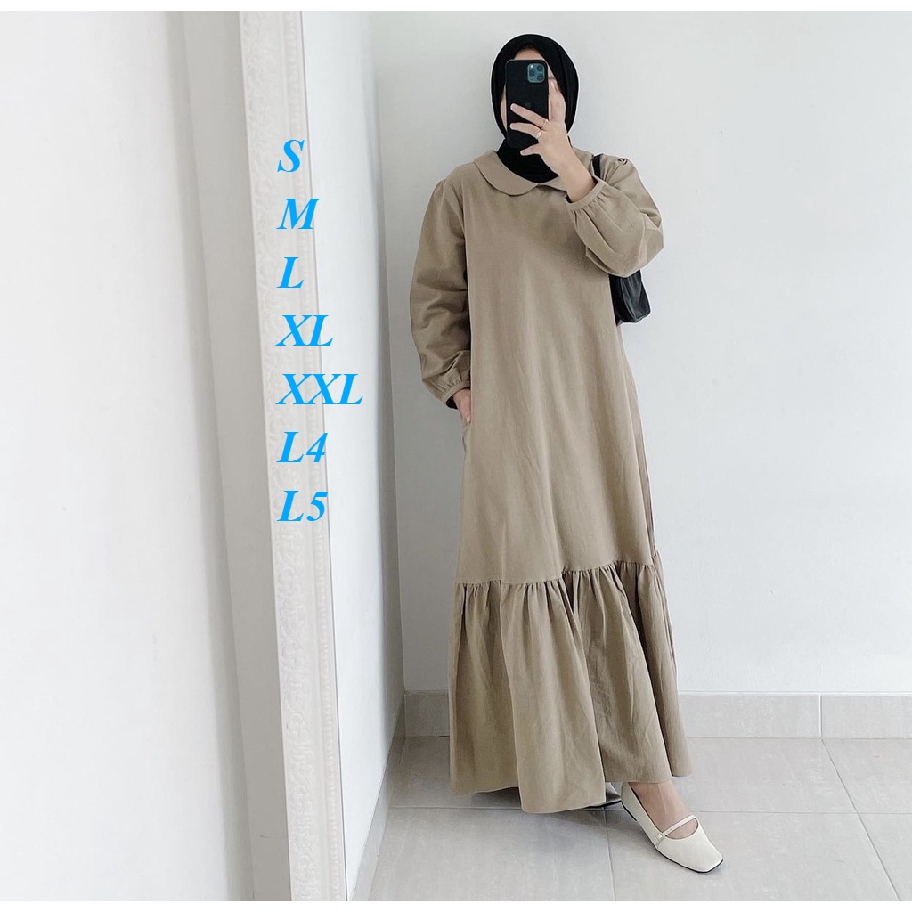 Gamis Remaja Perempuan Santri DONA DRESS  GAMIS WANITA MIDI DRESS  BAJU WANITA