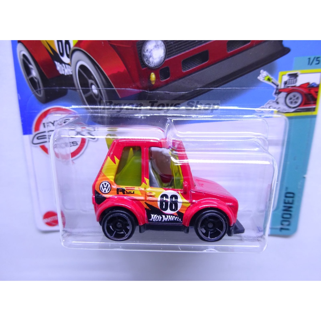 Hot Wheels Tooned Volkswagen Golf MK1 Merah