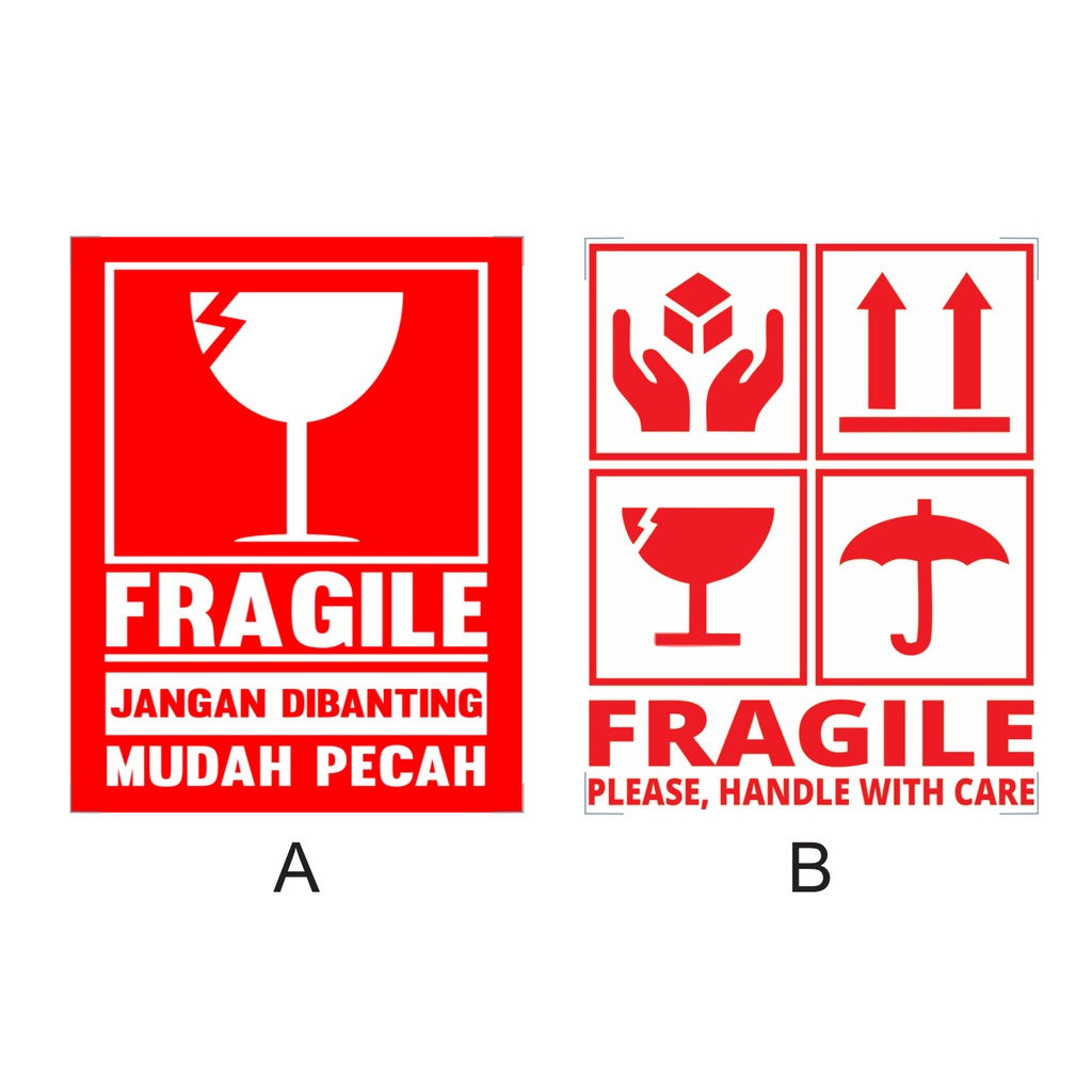 

Stiker Fragile / Stiker Pecah Belah (MIN 10 PCS)