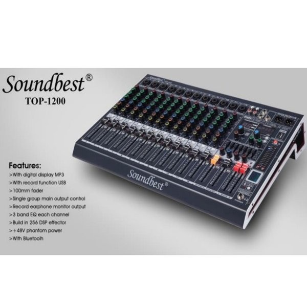 Mixer SOUNDBEST TOP-1200 TOP1200 TOP 12000 Mixer 12 Channel Original