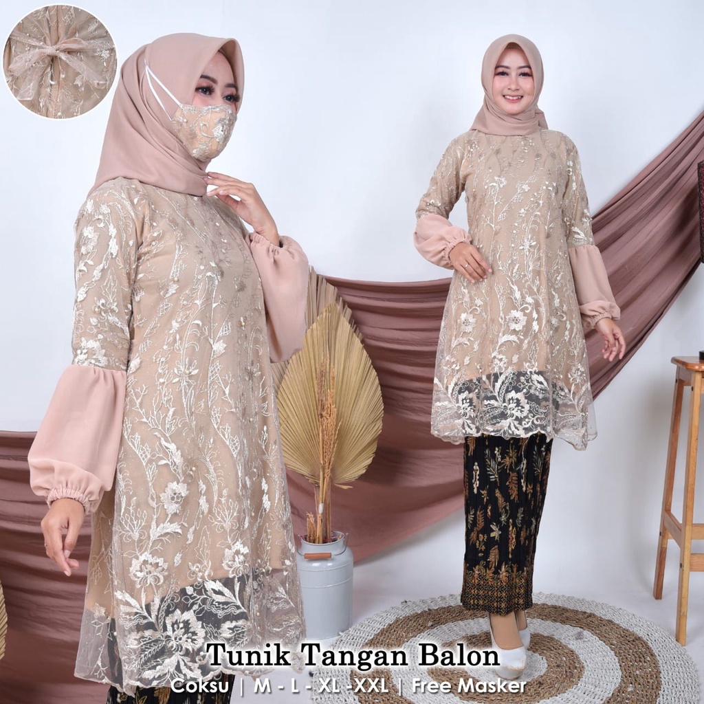 Set kebaya tunik tulle navy/kebaya tunik /kebaya Kinanti/kebaya murah/kebyaa brokat/kebaya terbaru/kebaya wisuda/kebaya kondangan/set kebaya tunik dahlia