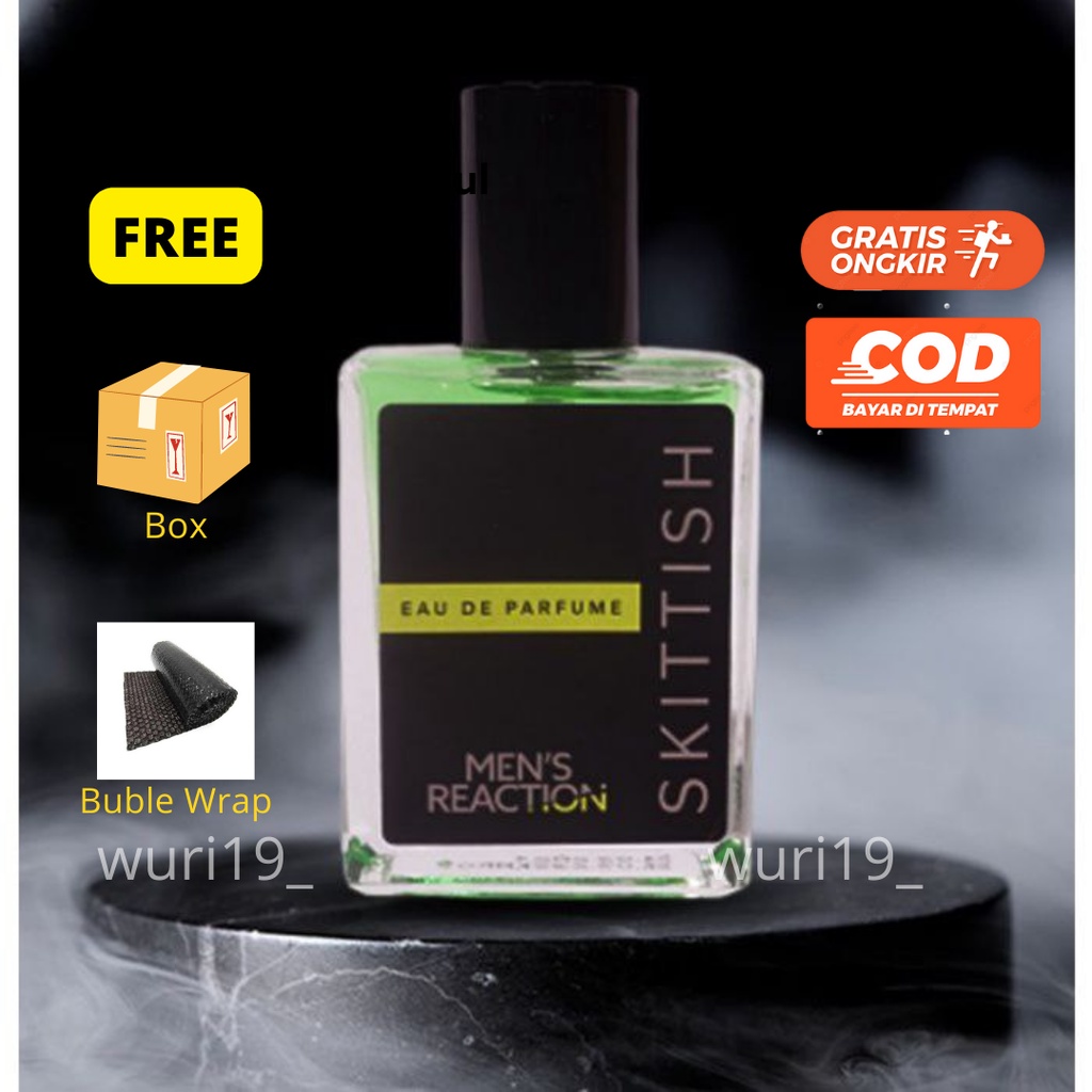 [COD - GRATIS ONGKIR ] Skittish Parfum Men's Reaction New - Eau De Parfume Pria Best Seller No.1