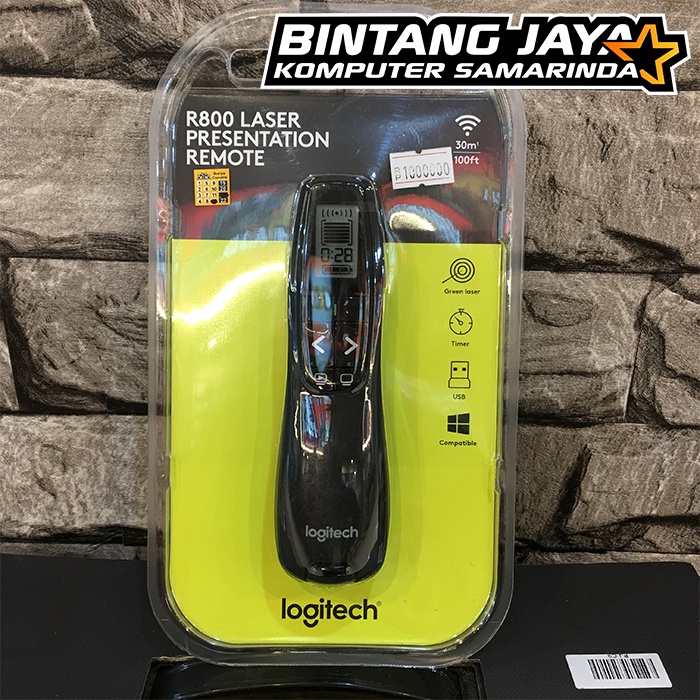 Logitech R800 Laser Presentation Remote - Green Laser
