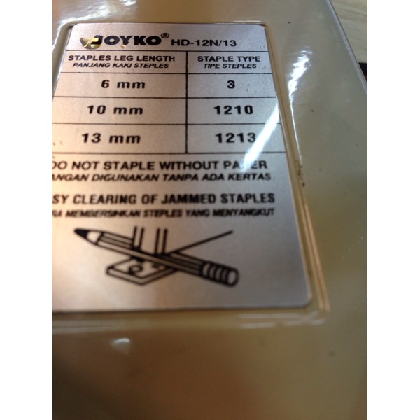 

New stapler - Joyko - Heavy Duty Stapler HD12n/13 ( HD-12n/13 ) Limited