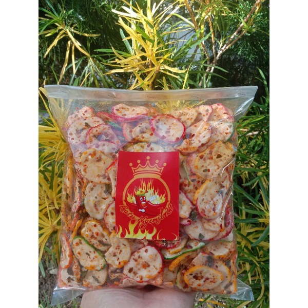 

KERUPUK SEBLAK Spicy Daun Jeruk Berat 500gr