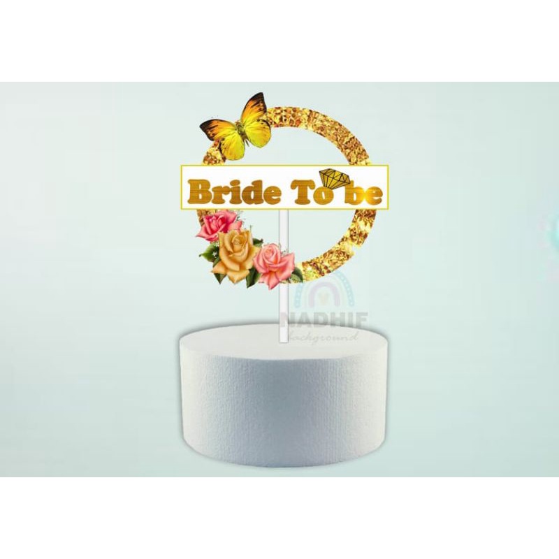 TOPER BRIDE TO BE 3D/HIASAN KUE TUSUK