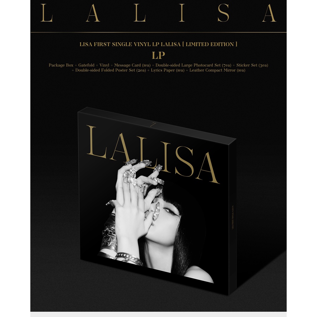 [OFFICIAL YG SELECT] LISA FIRST SINGLE VINYL LP LALISA [LIMITED EDITION]