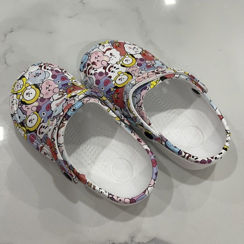 Sandal Anak Printing Gambar BTSS/Sandal Baim Anak Gambar Lucu/Sandal Kodok Anak Printing BY MITRA