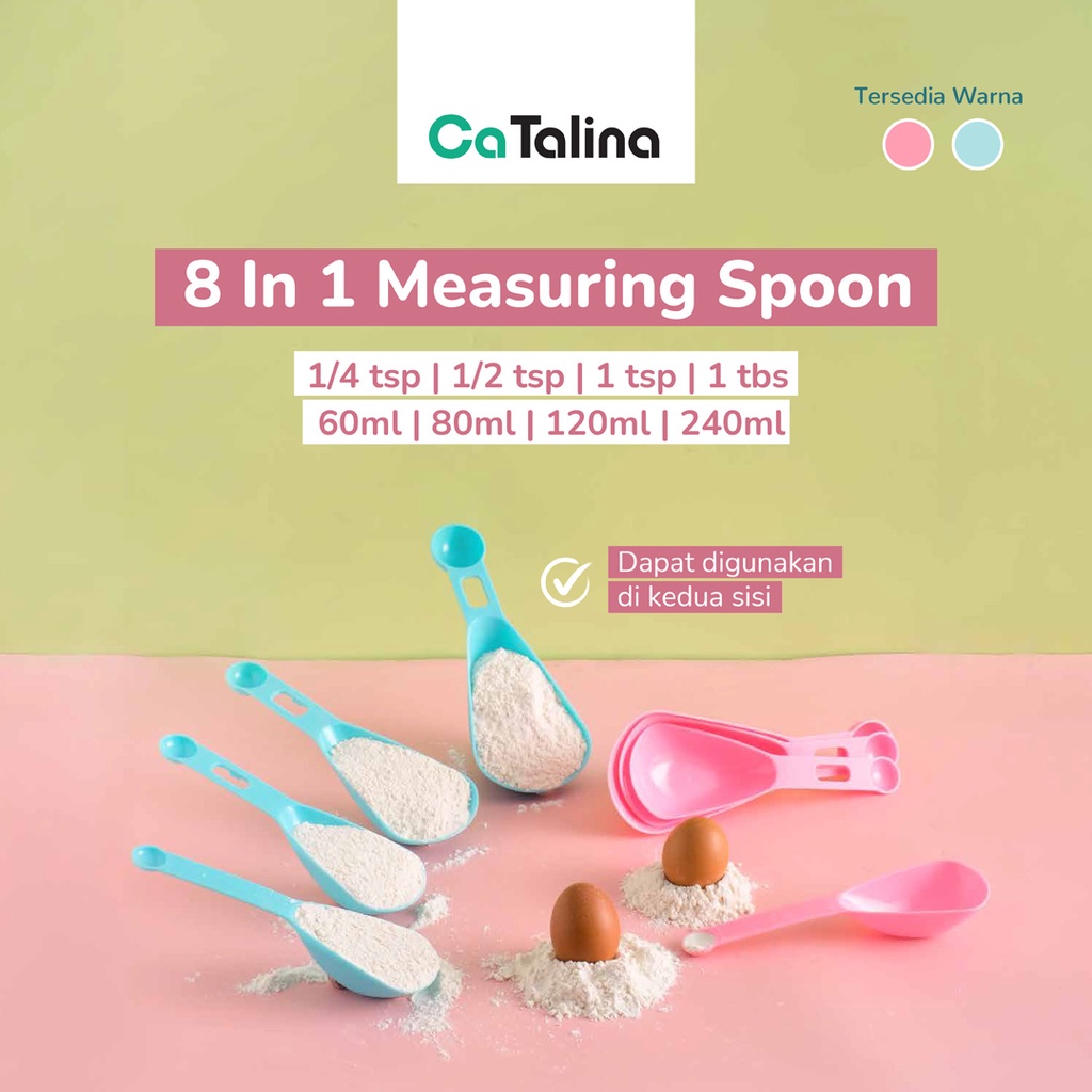 Sendok Takar Ukur 8 In 1 Measuring Spoon Set