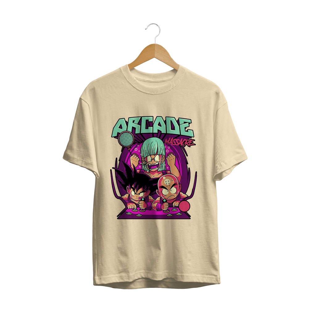 T-SHIRT KAOS ANIME DRAGON BALL / T-SHIRT ARCADE MASSACRE PREMIUM QUALITY