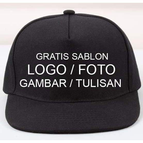 TOPI SNAPBACK GRATIS SABLON LOGO FOTO BACAAN REQUEST CUSTOM SATUAN