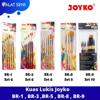 Joyko Kuas Set BR-1 Set6 / BR-3 set6 / BR-5 Set6 / BR-8 Set5 / BR-9 Set10
