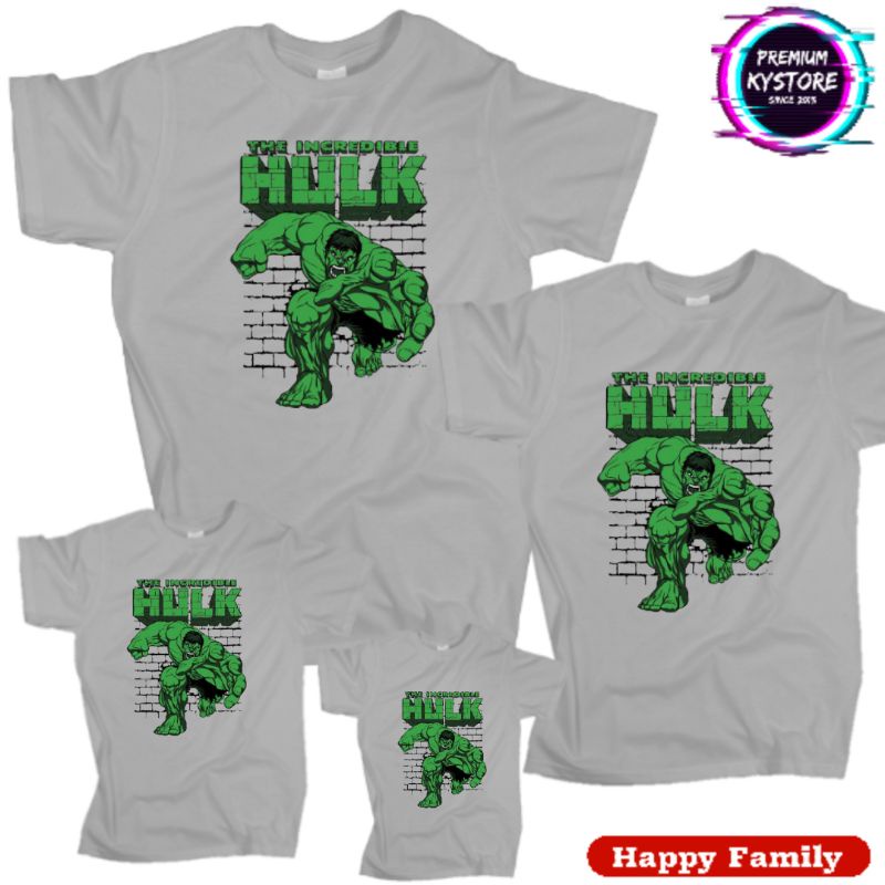 kaos anak pria motif hulk baju pria Edisi Famili S,M,L,XL,XXL