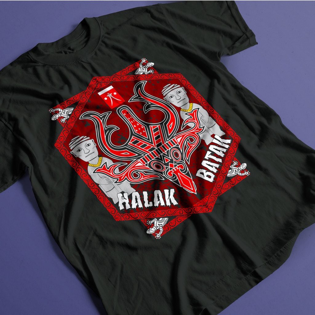 Jual Kaos Baju Pakaian Distro Batak Halak Batak Gorga Gacoan Ethnic Store Gb Indonesia Shopee