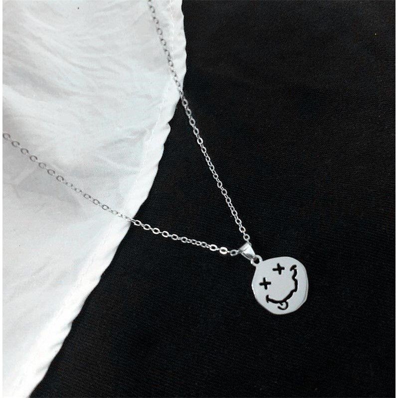 Smiley Necklace Clavicle Chain Accessories Simple Korean Temperament