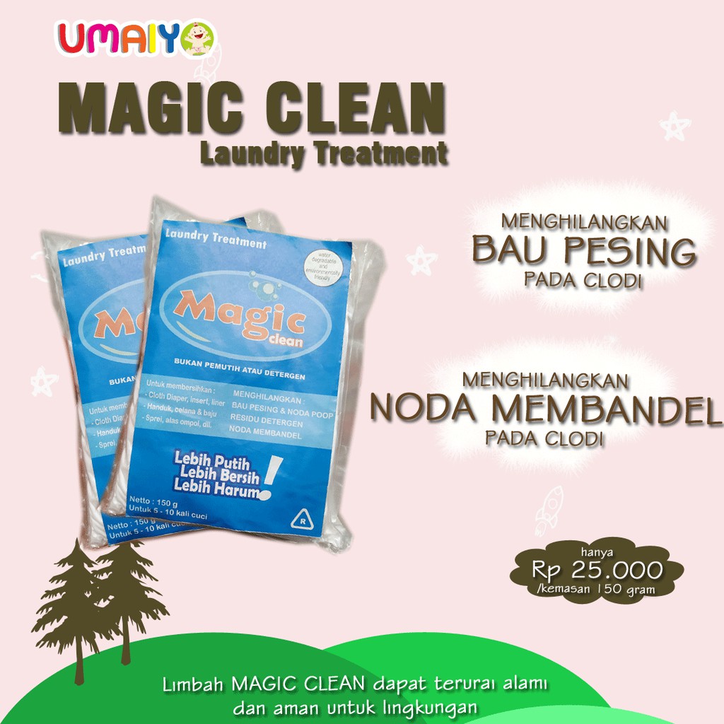 Magic Clean - untuk Stripping Clodi - menghilangkan bau pesing