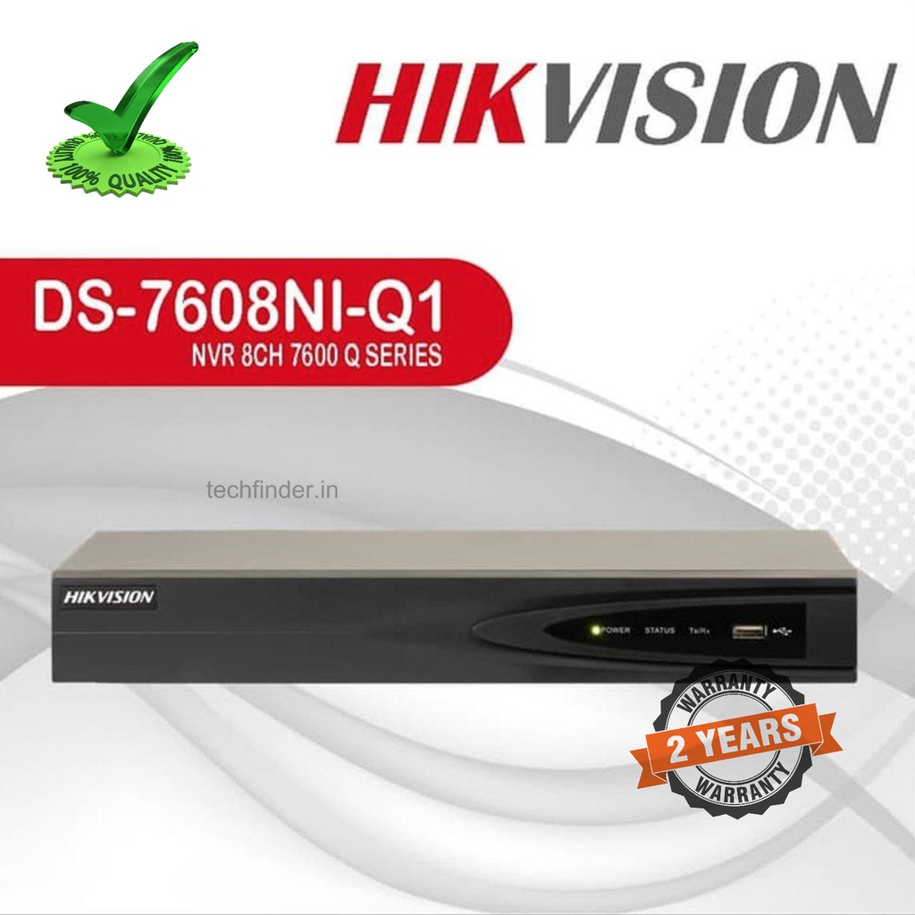 HIKVISION NVR 8CH 8 Channel DS-7608NI-Q1 HD CCTV Kamera 4K NVR