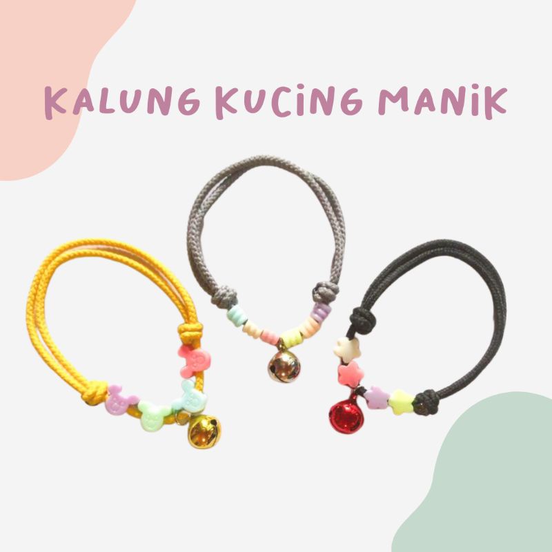 Kalung Kucing Prusik Manik