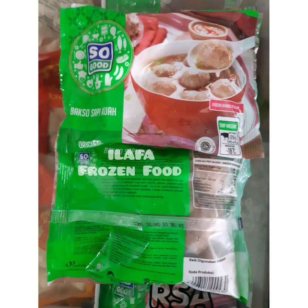 Jual So Good Bakso Sapi Kuah Instan 8pcs Sudah Ada Bumbu Shopee