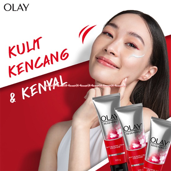 Olay Regenerist Revitalising Cream Cleanser 100gr Sabun Cuci Muka Wajah Pembersih wajah