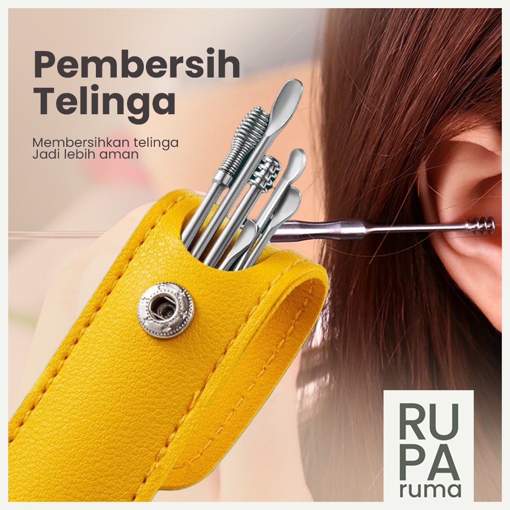 Pembersih Telinga Korek Kuping Stainless Earpick