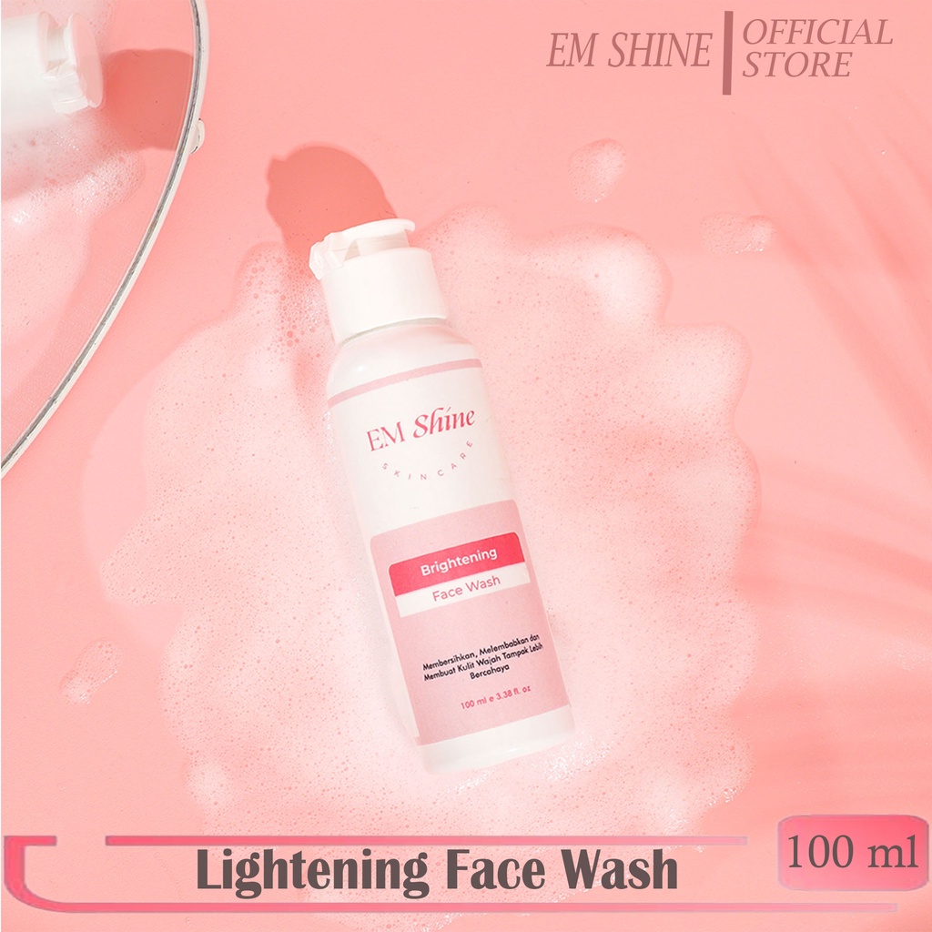 CS1- Em Shine Brightening Face Wash 100ml - Pembersih Wajah { Bpom }