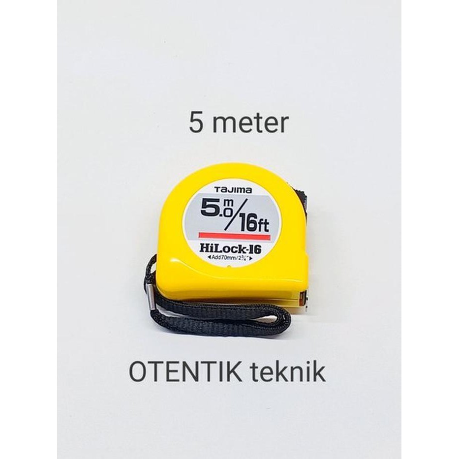 Jual METERAN 5 METER TAJIMA HILOCK ORIGINAL JEPANG MEASURING TAPE